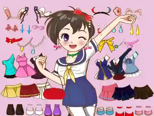 Spēle Anime Dress Up Mania online