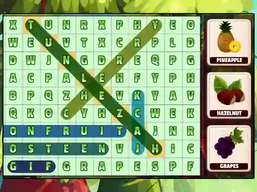 Spēle Word Search Fruits online