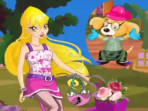 Spēle Winx Stella and Puppy online