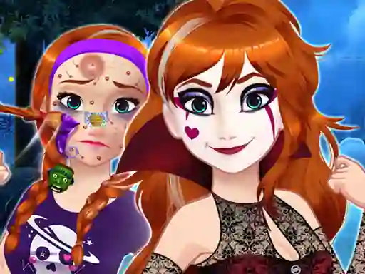Spēle Halloween Princess Makeover online