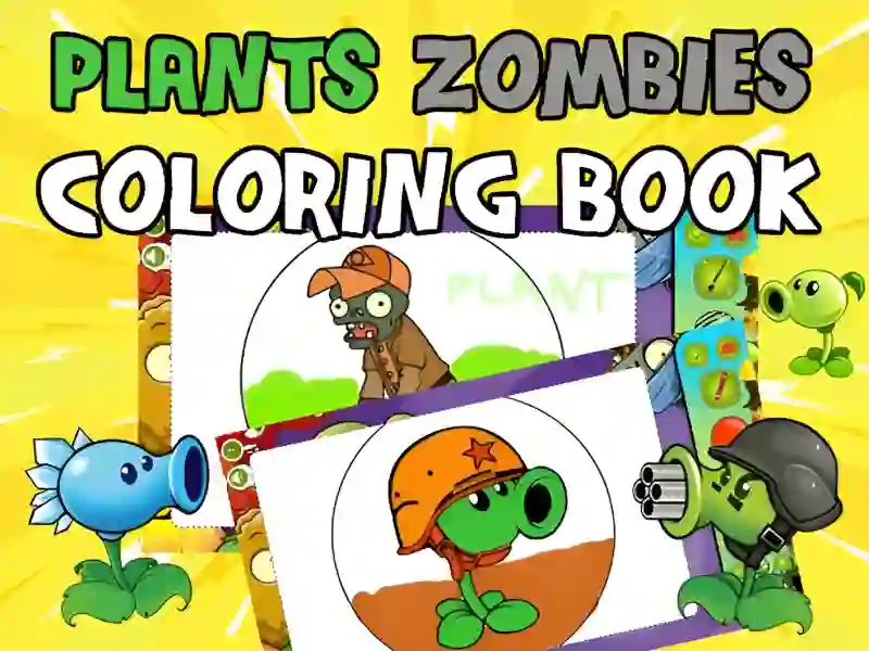 Spēle Plants vs Zombies Coloring online