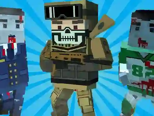 Spēle Blocky Shooting Arena 3D Pixel online
