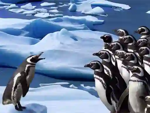 Spēle Penguins Slide online