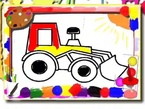 Spēle Back to School: Kids Car Coloring online