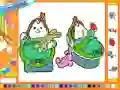 Spēle Online coloring baby twins online