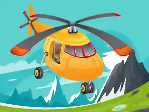 Spēle Helicopter Jigsaw online
