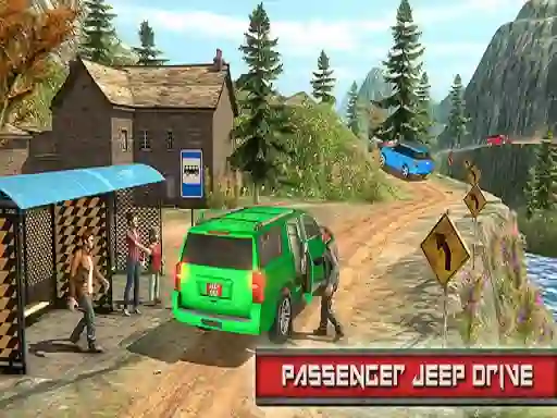 Spēle Jeep Passeger Offroad Mountain Simulation Game online