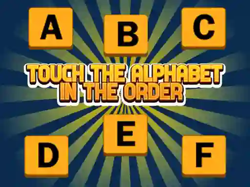 Spēle Touch The Alphabet In The Oder online