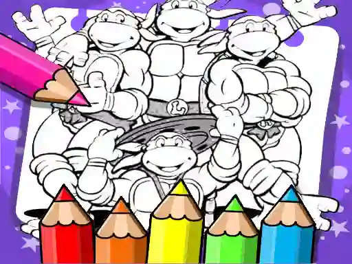 Spēle Ninja Turtle Coloring Book online