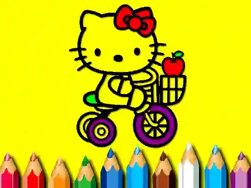 Spēle Back To School: Sweet Kitty Coloring online