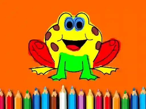 Spēle Back To School: Frog Coloring Book online