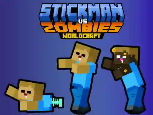 Spēle Stickman vs Zombies WorldCraft online