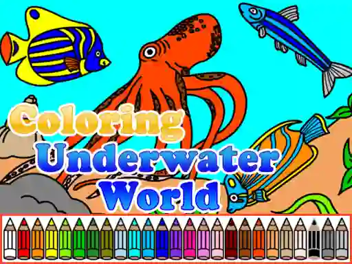 Spēle Coloring Underwater World online