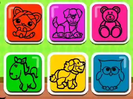 Spēle Easy Kids Coloring Game online