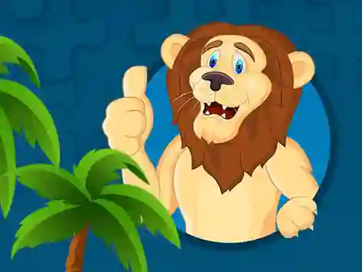 Spēle Strong Lions Jigsaw online