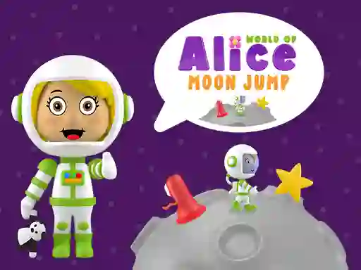 Spēle World of Alice Moon Jump online