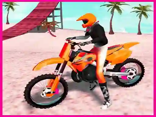 Spēle Motocross Beach Jumping Bike Stunt online