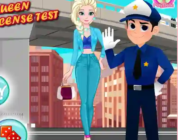 Spēle Ice Queen Driver License Test online