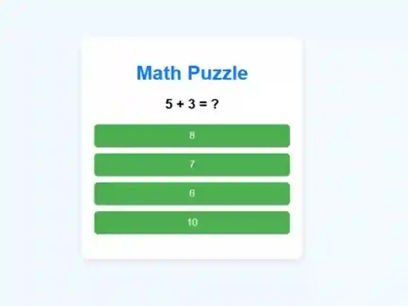 Spēle Math Puzzle online