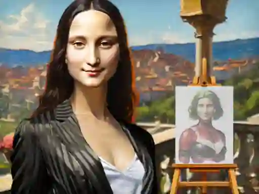 Spēle Mona Lisa Fashion Experiments online
