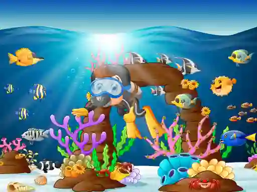 Spēle Water Dive 2D: Underwater Survival online