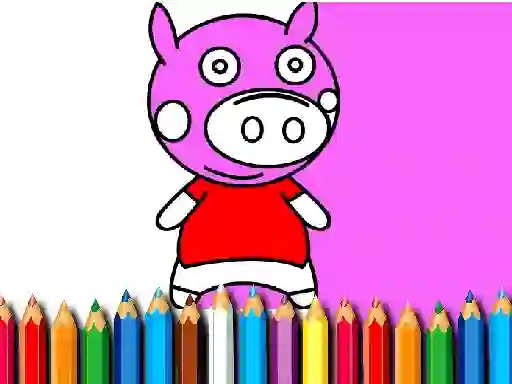 Spēle Back To School Coloring Book Pig online