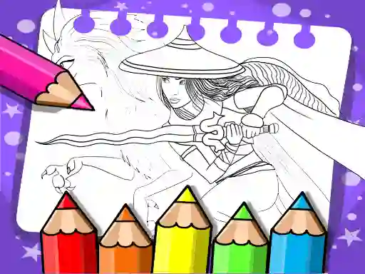 Spēle Raya And The Last Dragon Coloring Book online