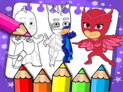 Spēle PJ Masks Coloring Book online
