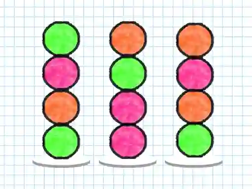 Spēle Ball Sort Paper Note online