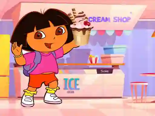 Spēle Ice Cream Maker With Dora online