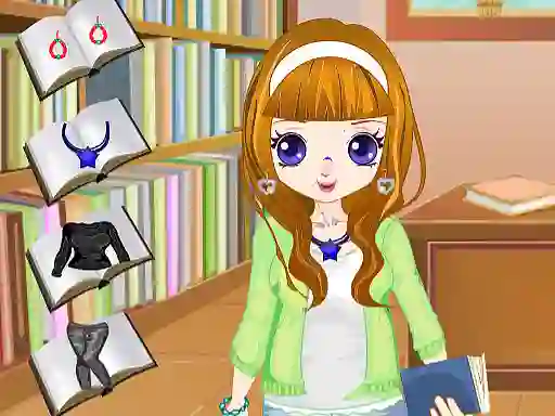 Spēle Library Girl Dressup online