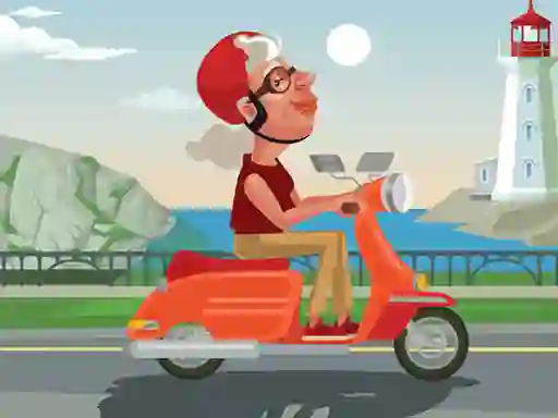 Spēle City Scooter Ride Coloring online