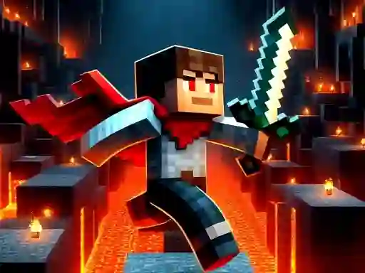 Spēle Mineblock Obby online