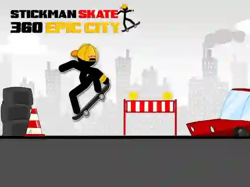 Spēle Stickman Skate 360 Epic City online