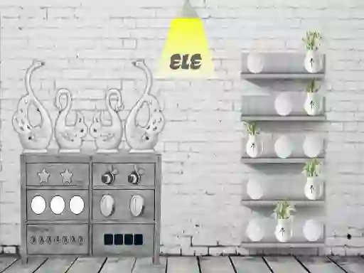 Spēle Black and white House Escape online
