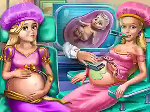 Spēle Goldie Princesses Pregnant Check up online