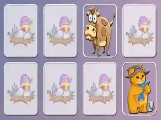 Spēle Animals Cards Match memory game online