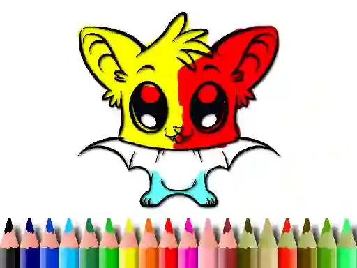 Spēle Cute Bat Coloring Book online