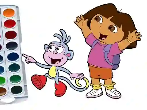 Spēle Dora The Explorer Coloring Book online