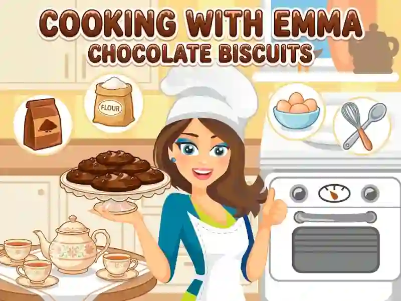 Spēle Cooking with Emma Chocolate Biscuits online