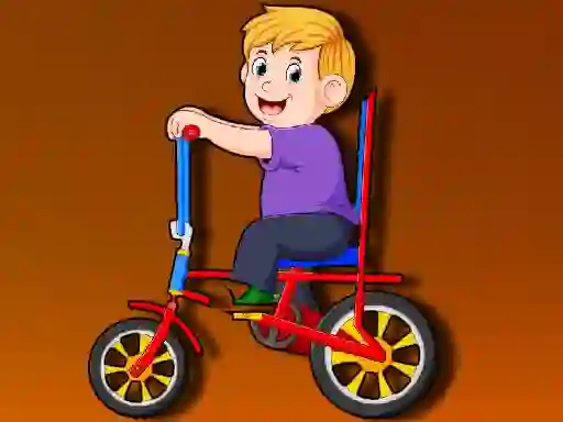 Spēle Cartoon Bike Jigsaw online
