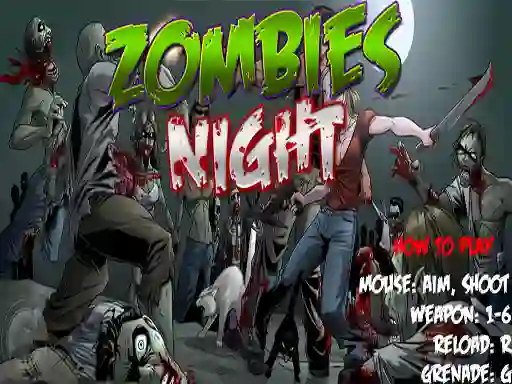 Spēle Zombies Night online