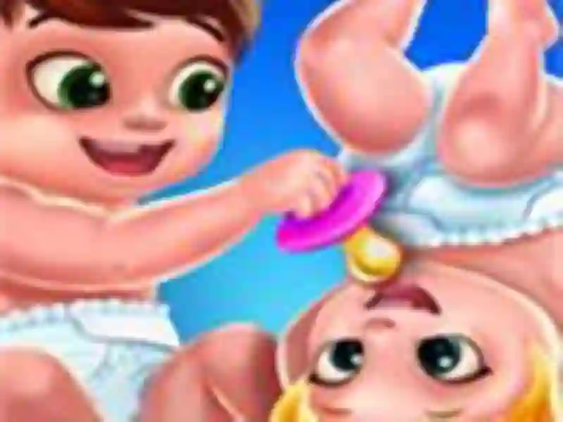 Spēle Baby Twins Caring Day online