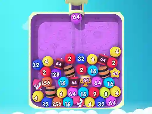 Spēle Bubble Merge 2048 online