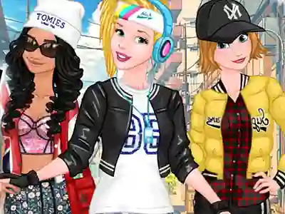 Spēle Princesses Sporty & Funky Day online