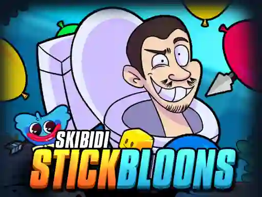 Spēle Skibidi Stick Bloons online