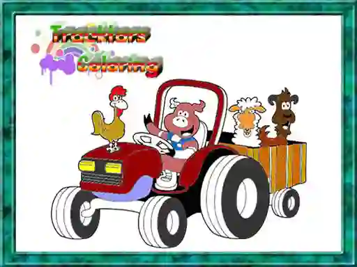 Spēle Tractor Coloring Pages online