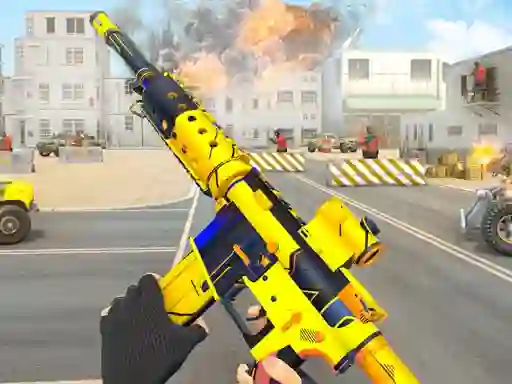 Spēle TPS Gun War Shooting Games 3D online