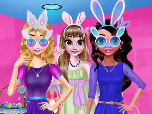 Spēle Funny Easter Girls online