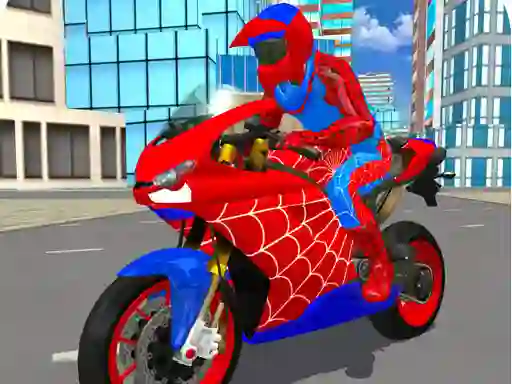 Spēle Hero Stunt Spider Bike Simulator 3d 2 online